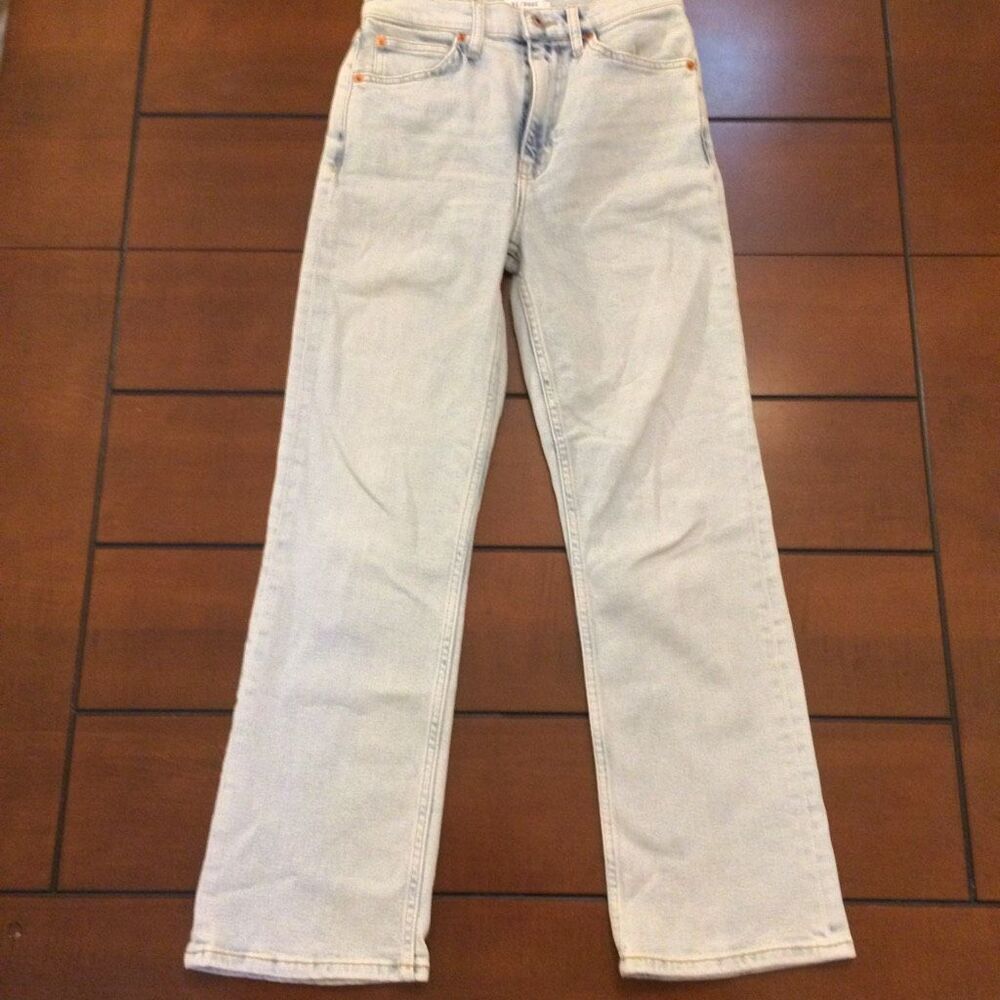 Re/Done 70s crop boot light wash jeans 25